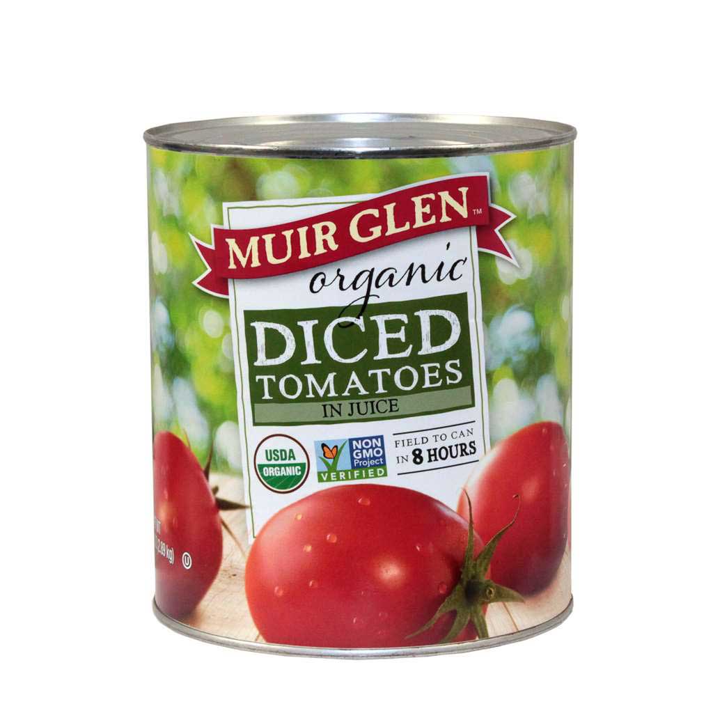 Tomatoes Diced Organic: 10Lbs