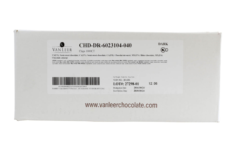 Semisweet Chocolate Drops: 30lbs