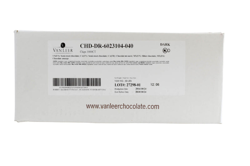 Semisweet Chocolate Drops: 30lbs