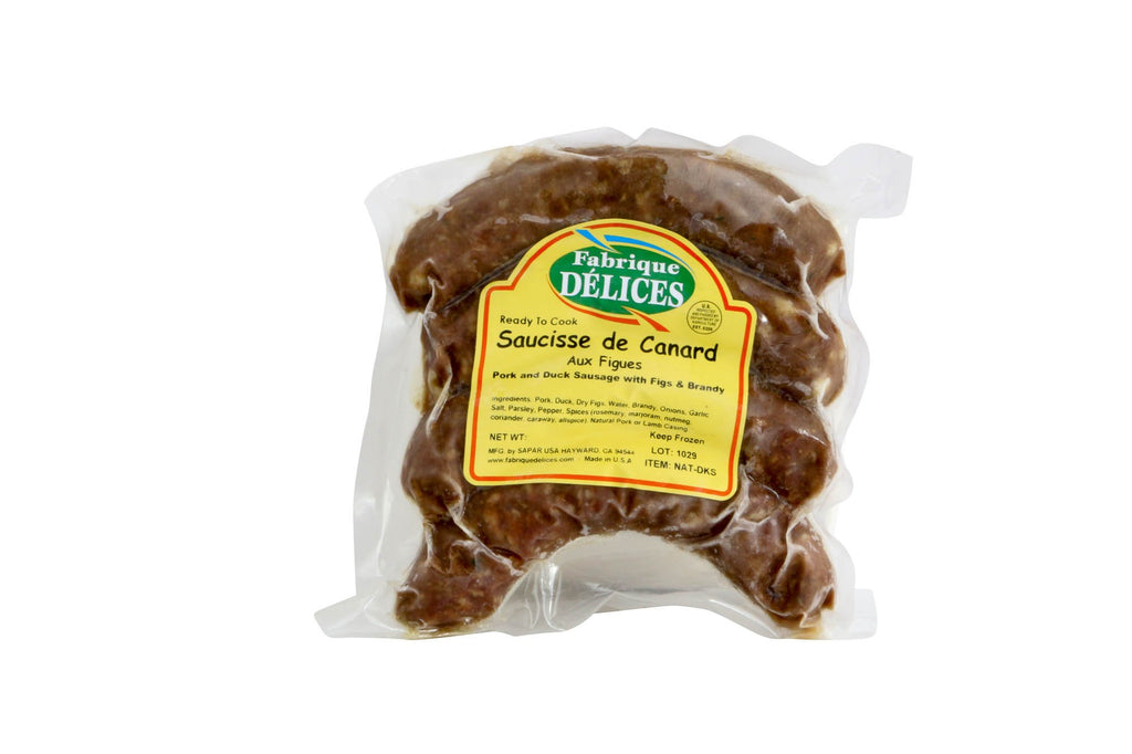 Duck Sausage With Figs: 1lb