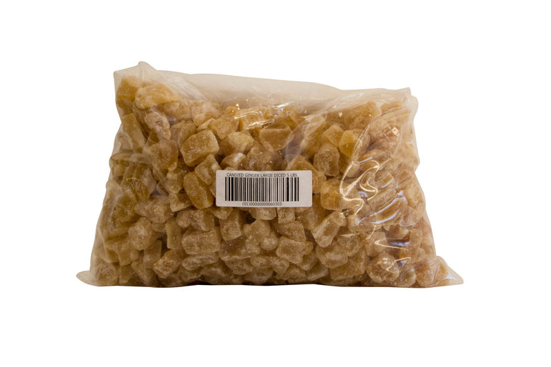Candied Ginger Large Dice: 5lbs