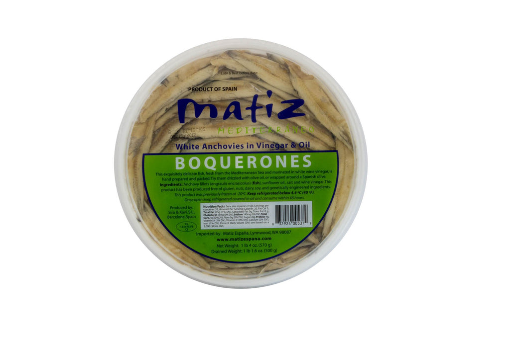 Boquerone White Anchovies: 500gr
