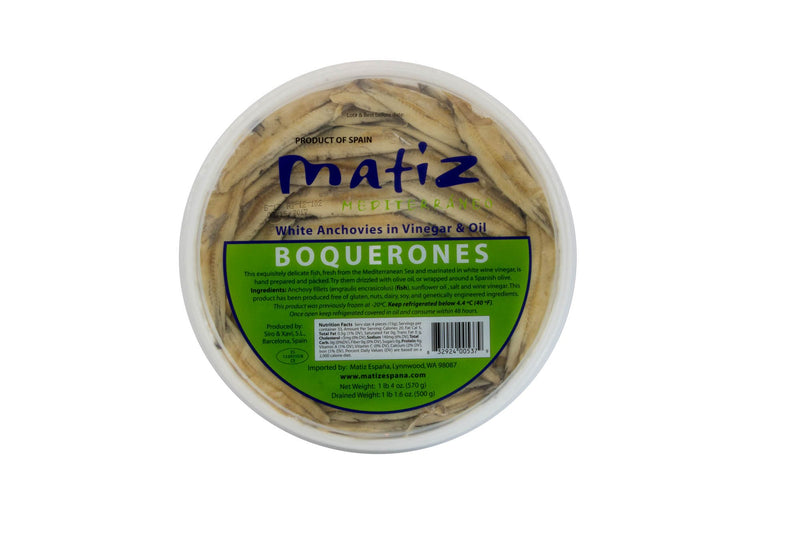 Boquerone White Anchovies: 500gr
