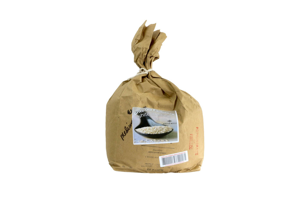 Grits White Medium Organic: 10lbs