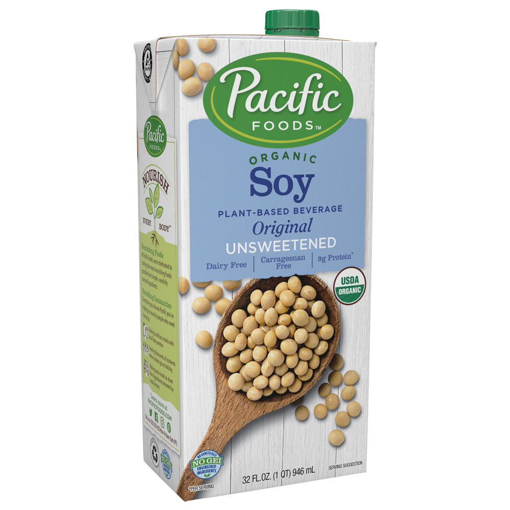 Soy Milk Organic Unsweetened: 12 x 32oz Case