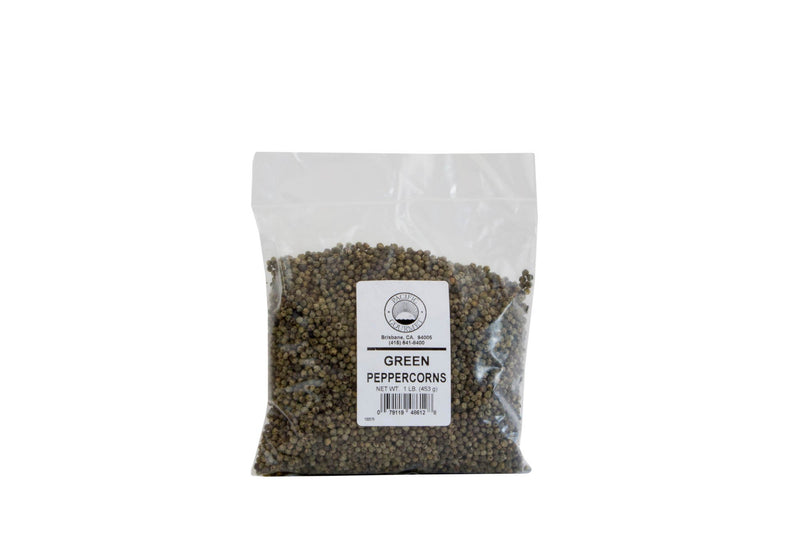 Peppercorns Green Air-Dried: 1lb