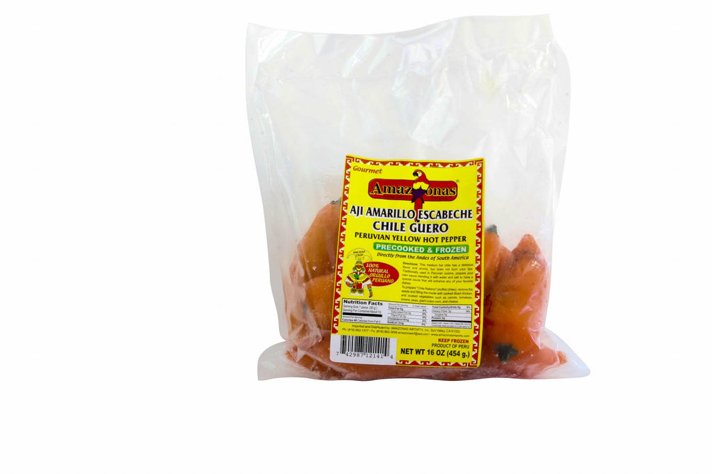 Chile Aji Amarillo (Yellow) Frozen: 1lb