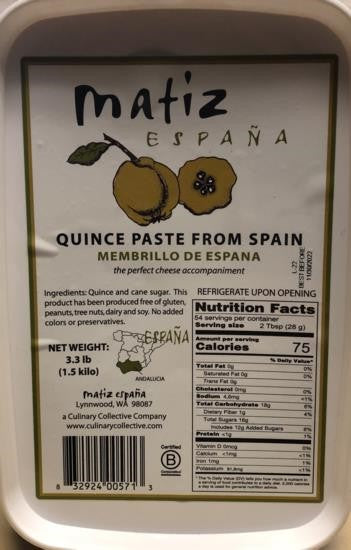 Quince Paste Membrillo: 1500gr