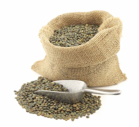 Tiny Green Lentils Organic: 25lbs