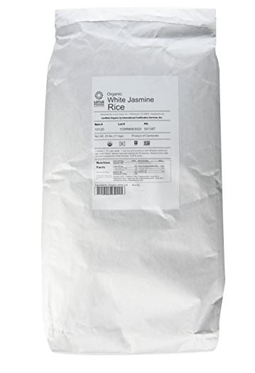 Jasmine Rice Organic: 25lbs