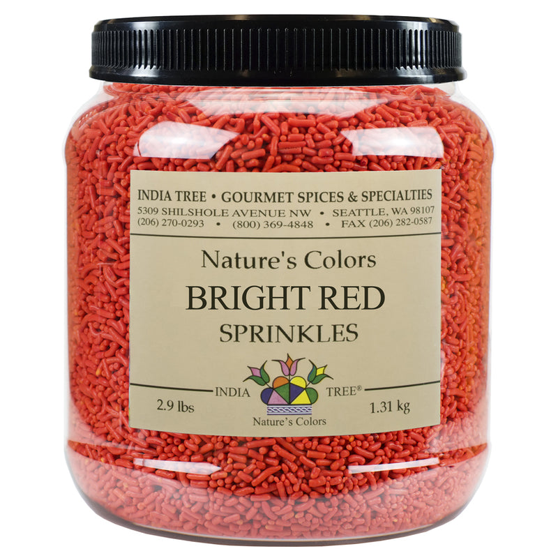 Bright Red Sprinkles Natures Color: 2.9 lb