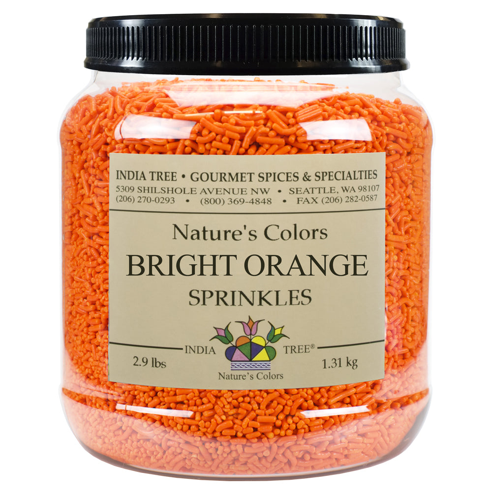 Bright Orange Sprinkles Natures: 2.9 lb