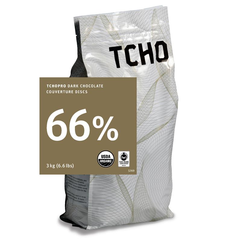 Tcho Pro 66% Organic Discs: 3kg