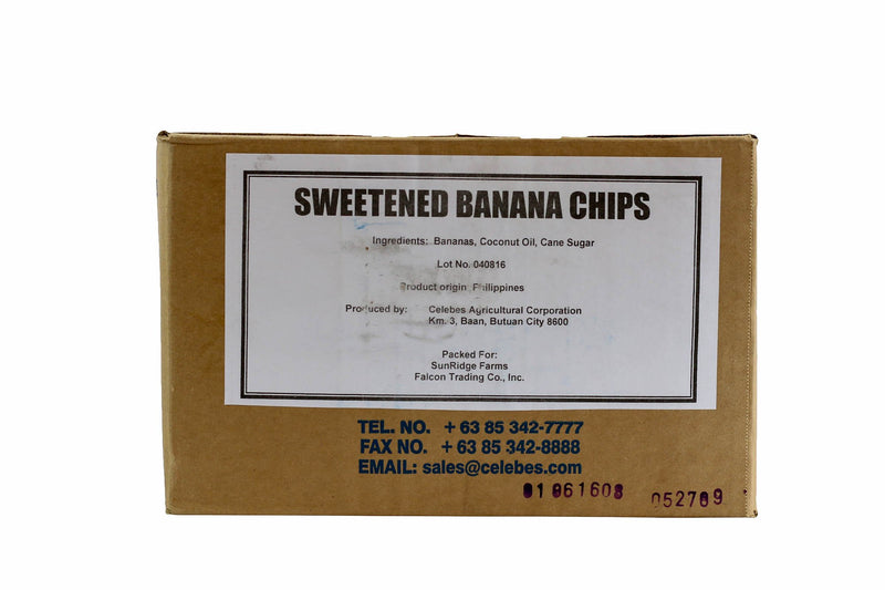 Banana Chips Sweetened: 14lbs