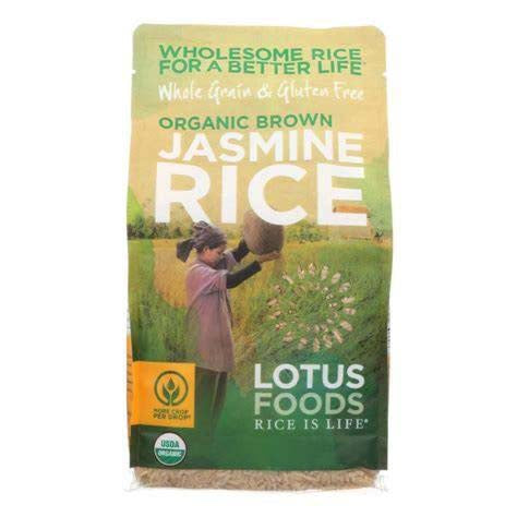 Brown Rice Jasmine Organic: 25lbs