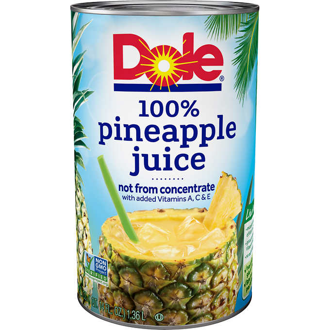 Pineapple Juice: 12 x 46oz Case