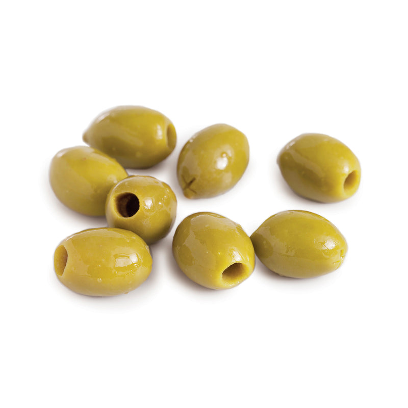 Mount Athos Green Pitted Olives: 10lbs
