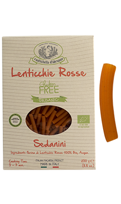 Sedanini Red Lentil Organic: Case